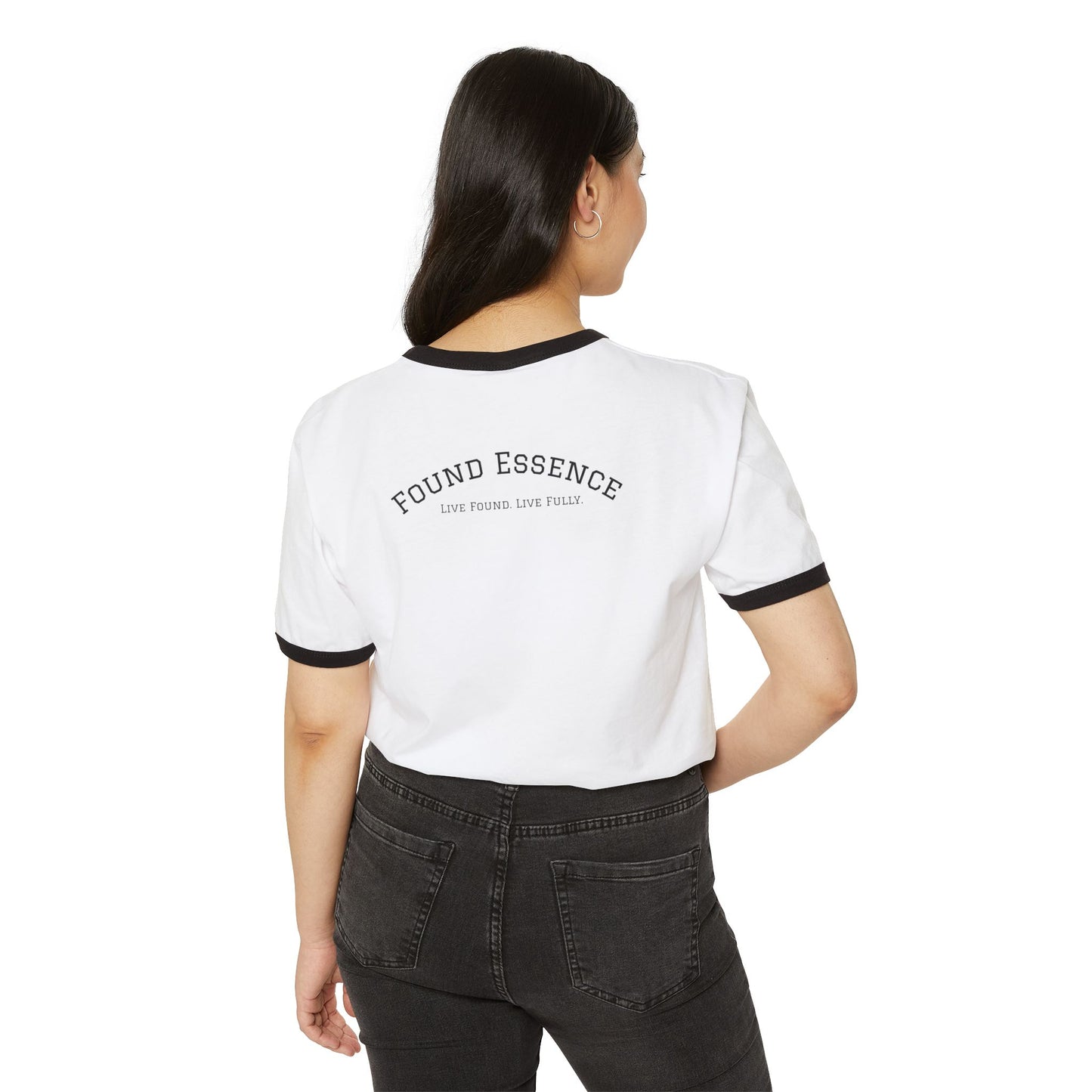 ‘Found Essence’ Ringer T-Shirt | Bold, Comfortable Statement Apparel - Found Essence