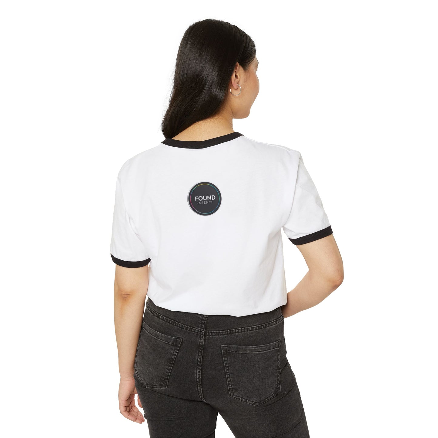 “Live Found. Live Fully.” Ringer T-Shirt | Retro-Inspired Everyday Comfort - Found Essence
