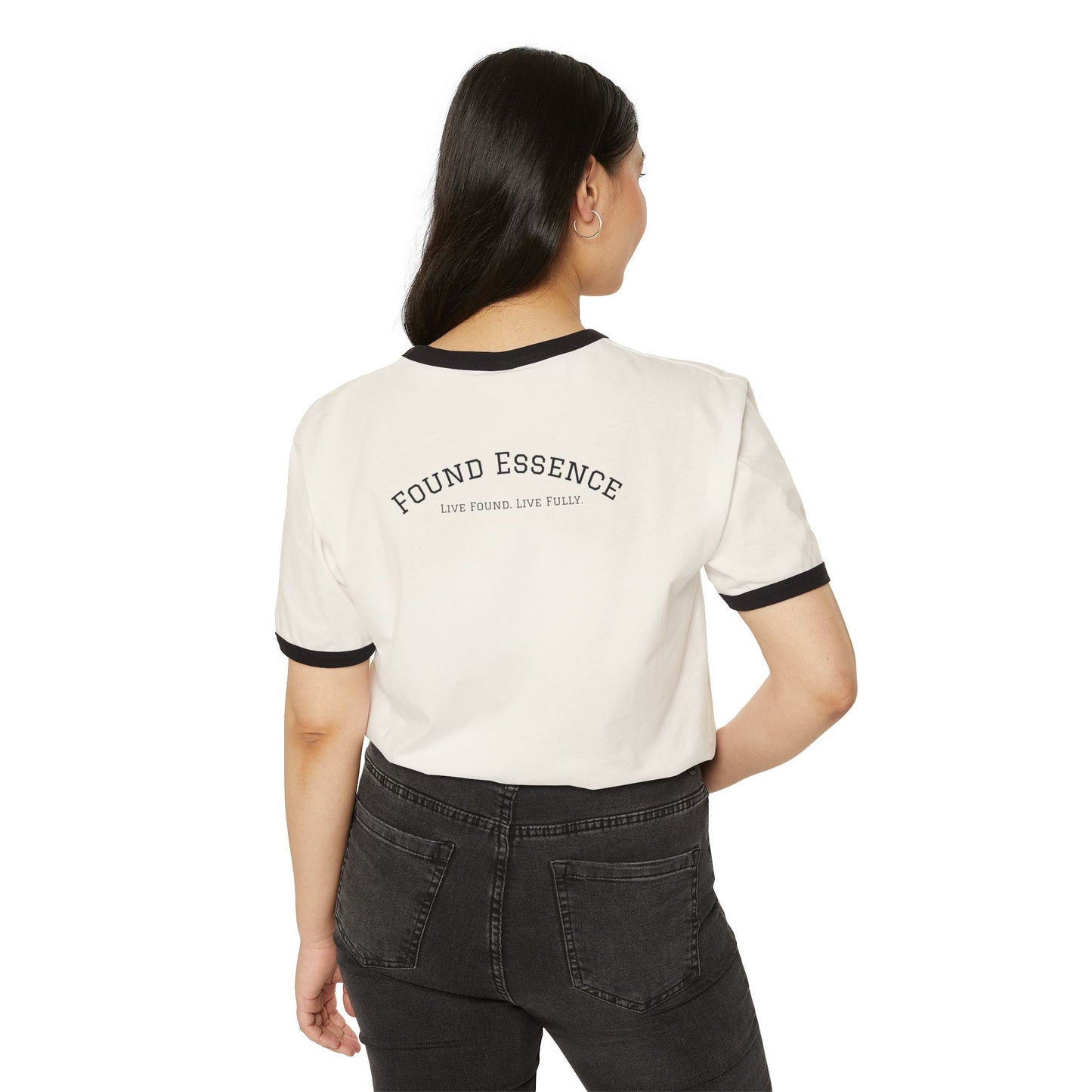 ‘Found Essence’ Ringer T-Shirt | Bold, Comfortable Statement Apparel - Found Essence