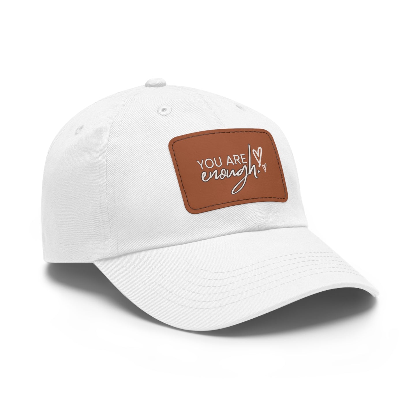 You Are Enough | Leather Patch Cap | Everyday Confidence & Style - Found Essence
