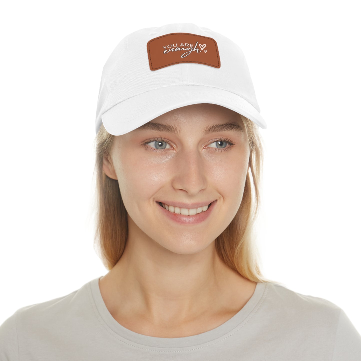 You Are Enough | Leather Patch Cap | Everyday Confidence & Style - Found Essence