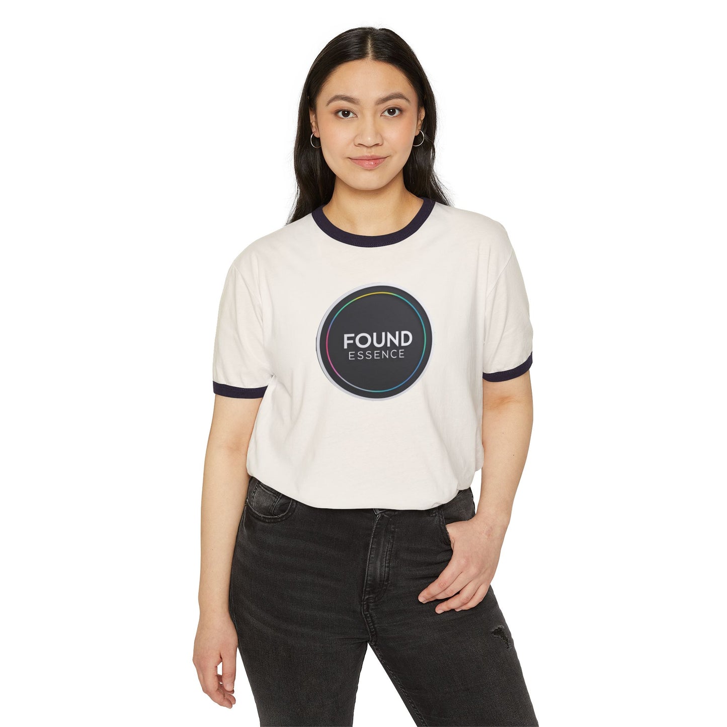 ‘Found Essence’ Ringer T-Shirt | Bold, Comfortable Statement Apparel - Found Essence