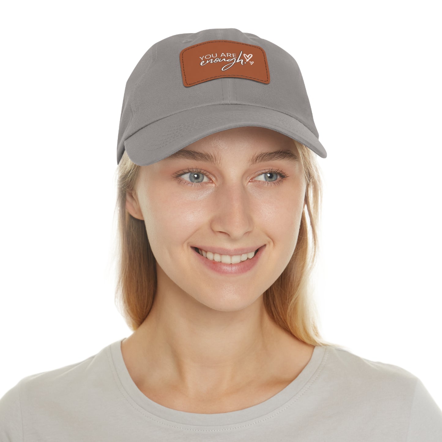 You Are Enough | Leather Patch Cap | Everyday Confidence & Style - Found Essence