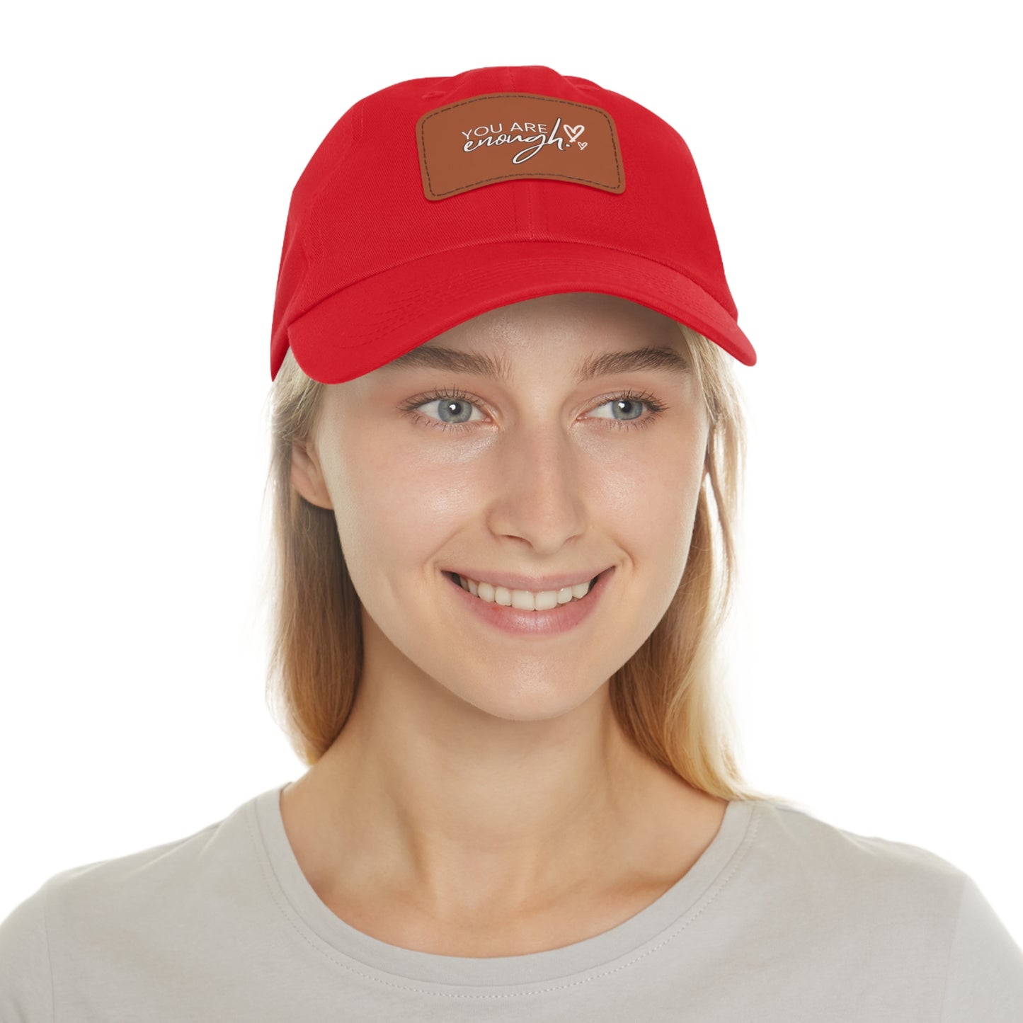 You Are Enough | Leather Patch Cap | Everyday Confidence & Style - Found Essence