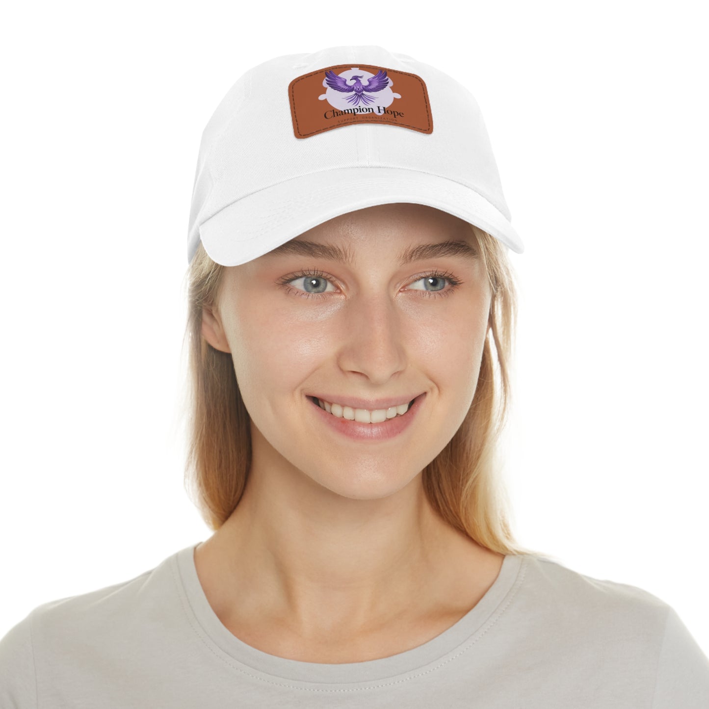 Champion Hope Leather Patch Cap | Unisex Adjustable Hat | Casual & Stylish Accessory - Found Essence