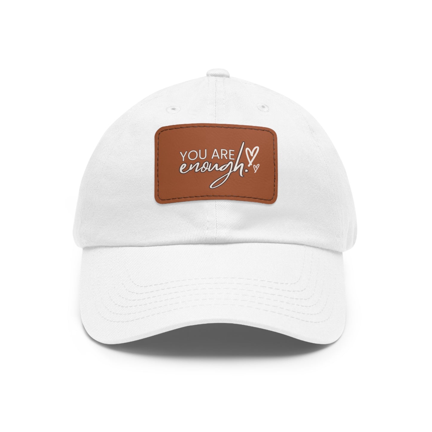 You Are Enough | Leather Patch Cap | Everyday Confidence & Style - Found Essence