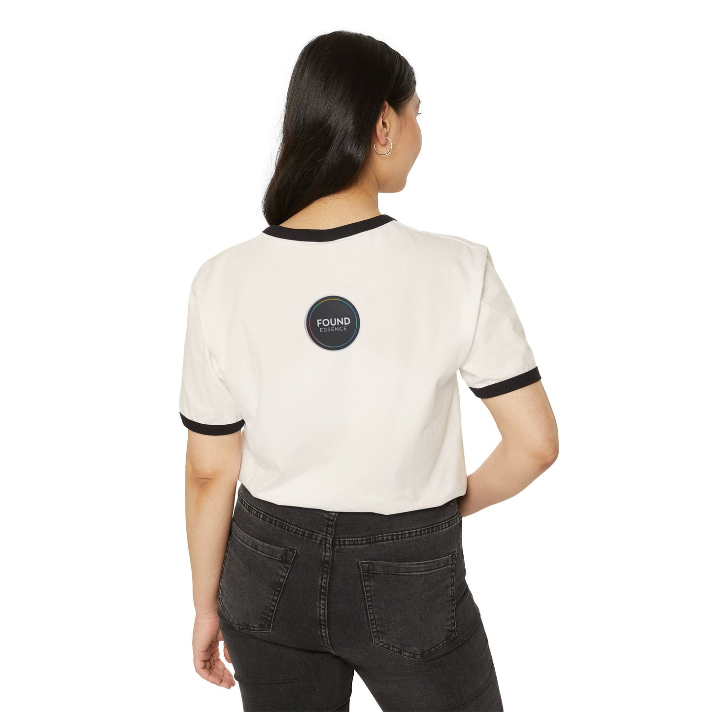 “Live Found. Live Fully.” Ringer T-Shirt | Retro-Inspired Everyday Comfort - Found Essence