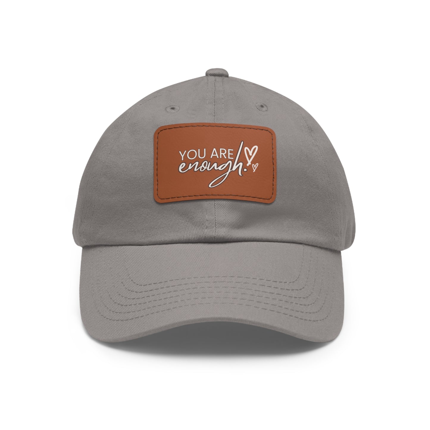 You Are Enough | Leather Patch Cap | Everyday Confidence & Style - Found Essence