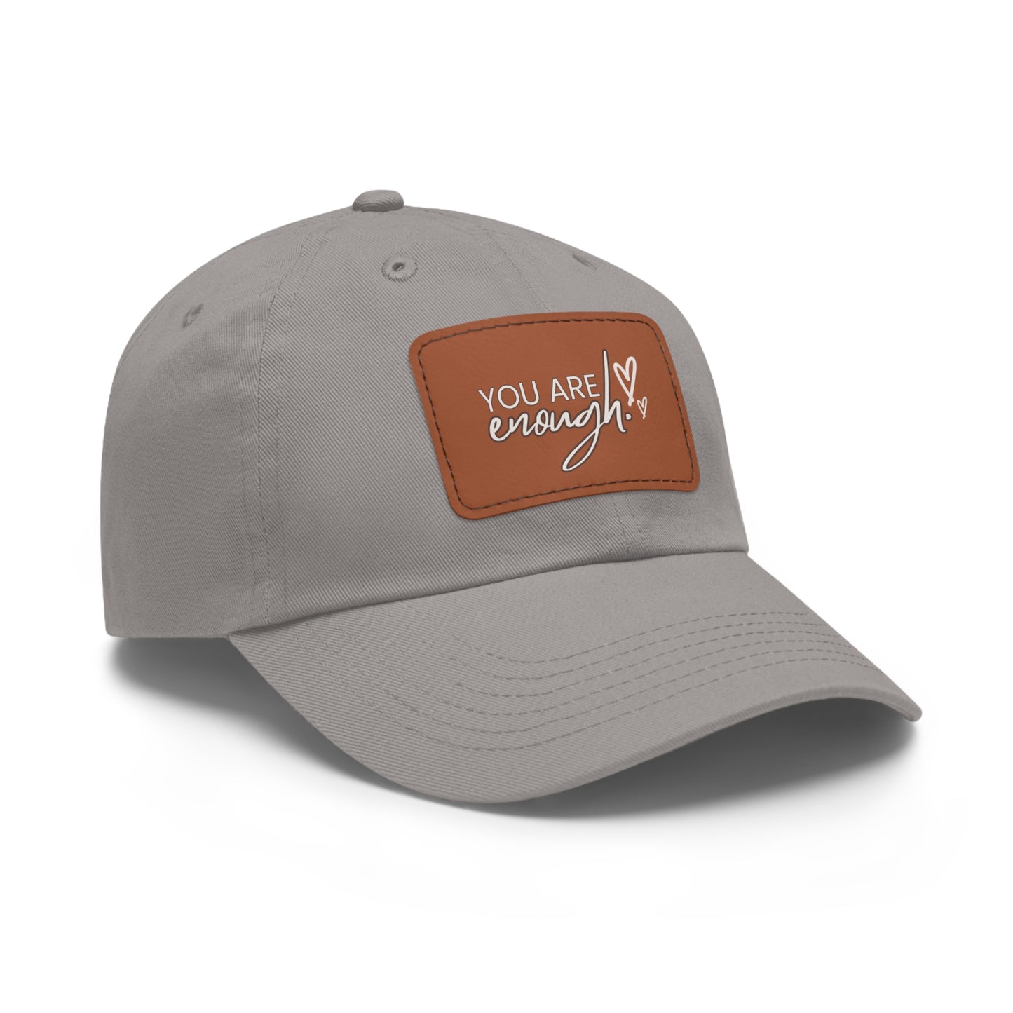 You Are Enough | Leather Patch Cap | Everyday Confidence & Style - Found Essence