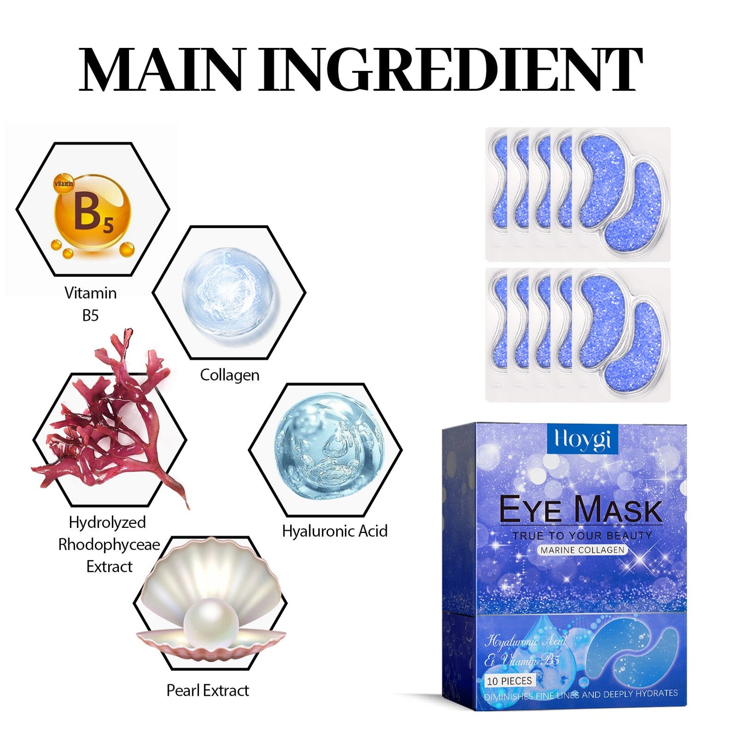 Hoygi B5 Eye Gel Patches – Firming, Anti-Wrinkle & Hydrating Under-Eye Treatment - Found Essence