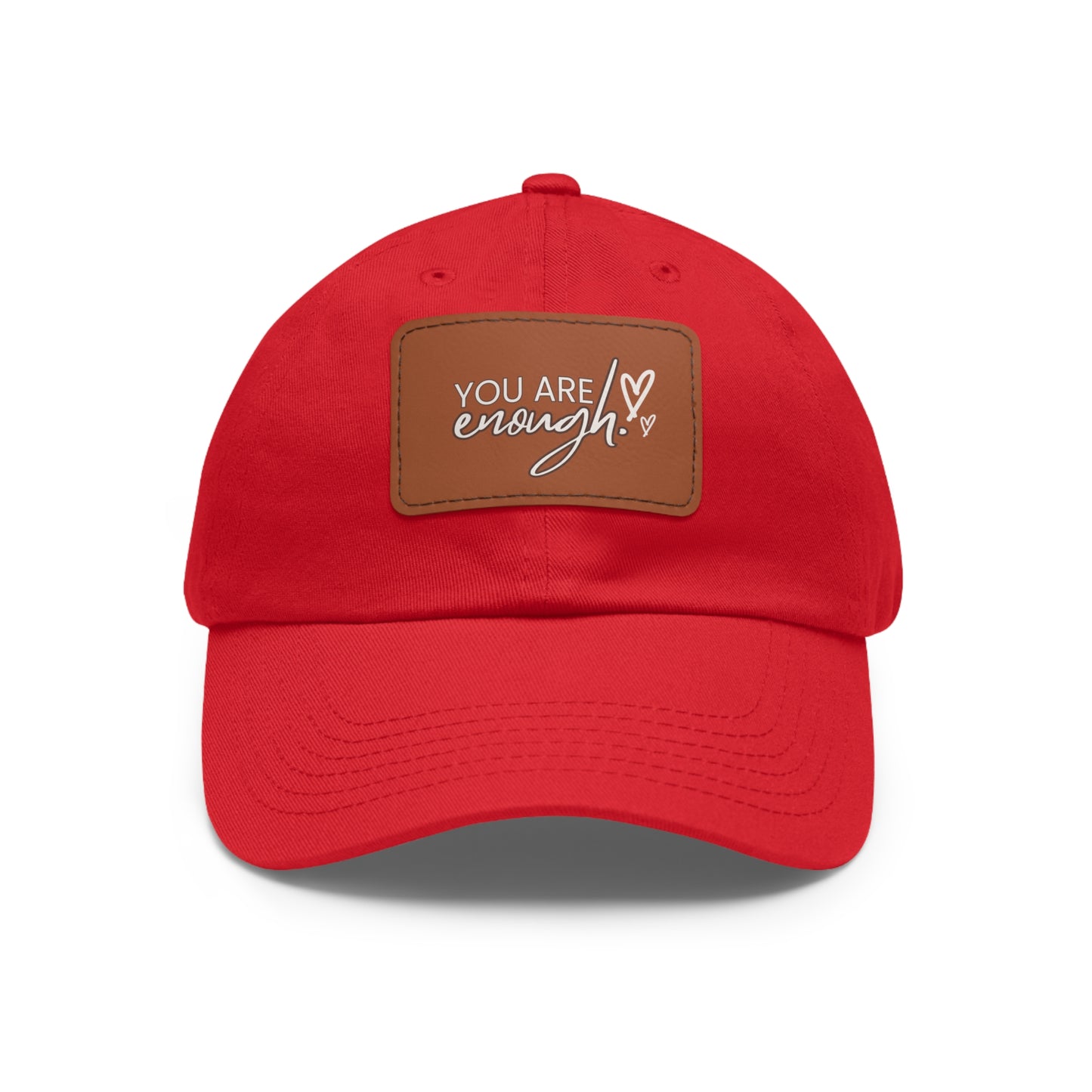 You Are Enough | Leather Patch Cap | Everyday Confidence & Style - Found Essence