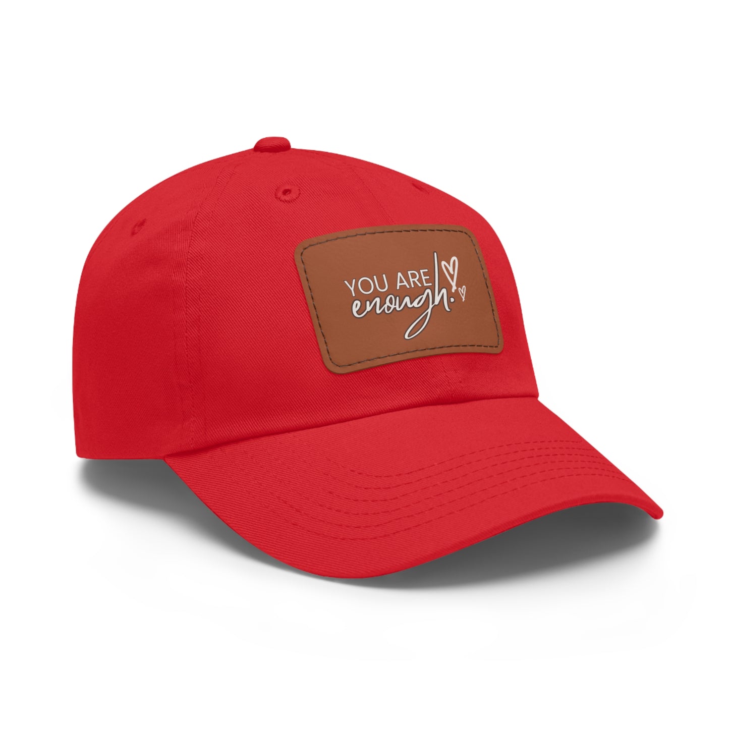 You Are Enough | Leather Patch Cap | Everyday Confidence & Style - Found Essence