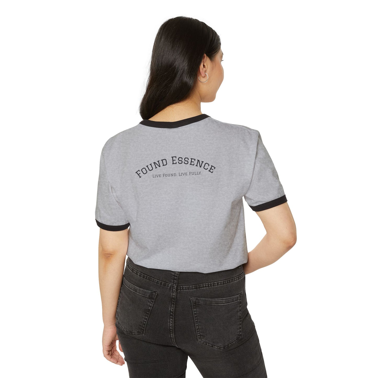 ‘Found Essence’ Ringer T-Shirt | Bold, Comfortable Statement Apparel - Found Essence