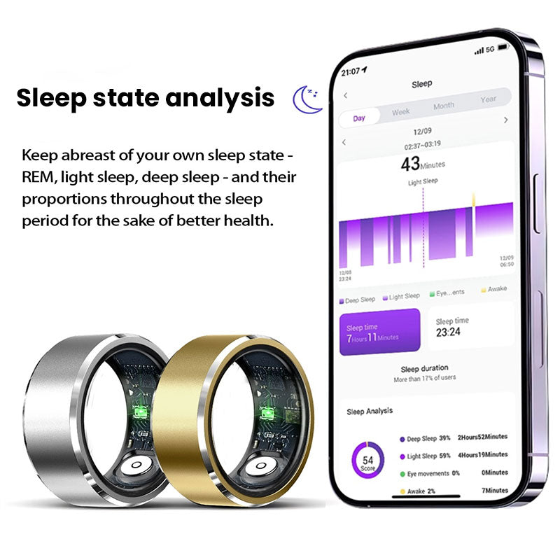 2025 Xiaomi Smart Ring – Heart Rate, Sleep & Blood Oxygen Tracker | Waterproof 5ATM Fitness Ring for Men & Women - Found Essence