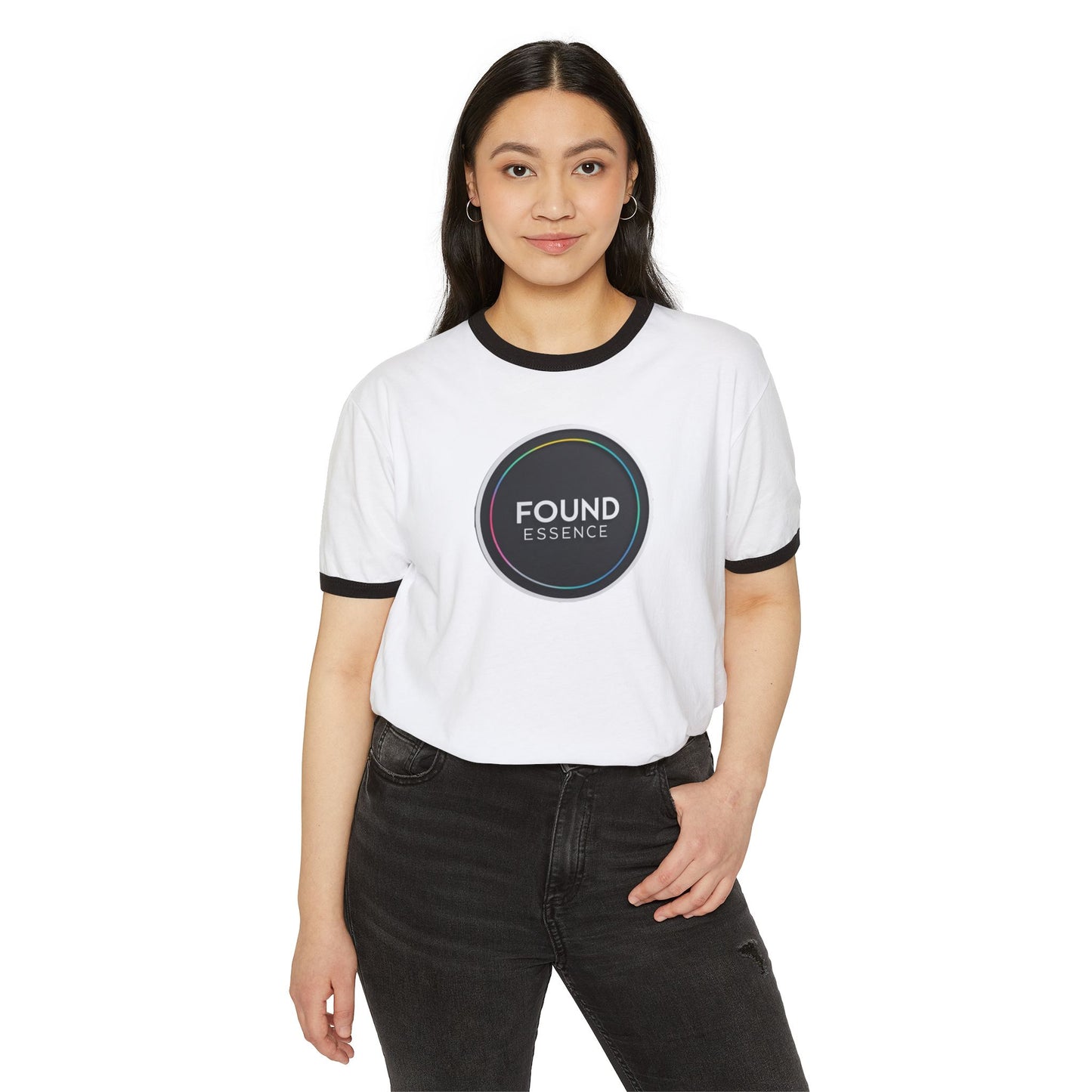 ‘Found Essence’ Ringer T-Shirt | Bold, Comfortable Statement Apparel - Found Essence