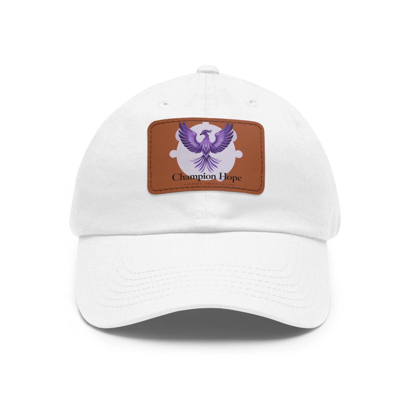 Champion Hope Leather Patch Cap | Unisex Adjustable Hat | Casual & Stylish Accessory - Found Essence