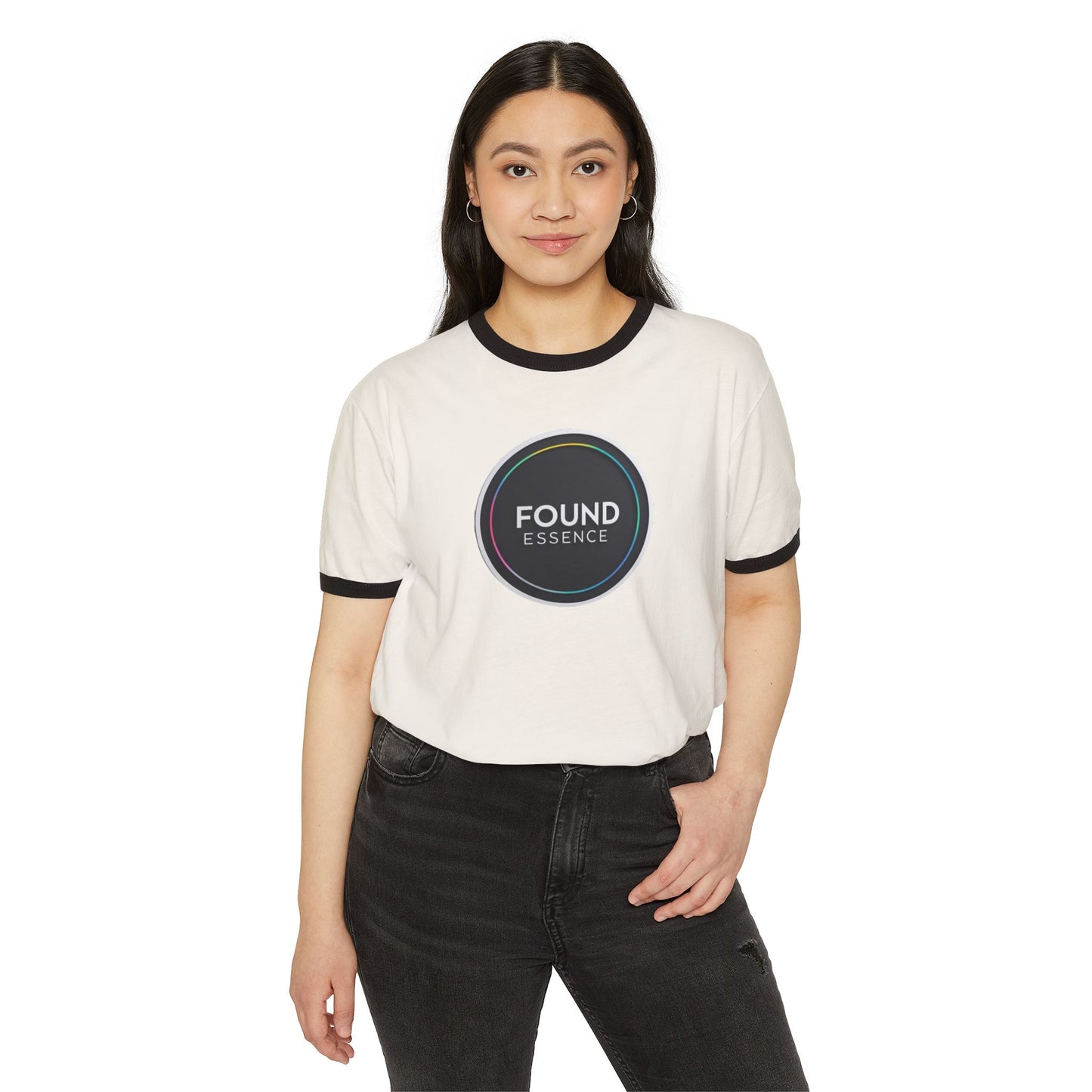 Ringer T-Shirt 'Found Essence' | Bold, Comfortable Apparel - Found Essence 
