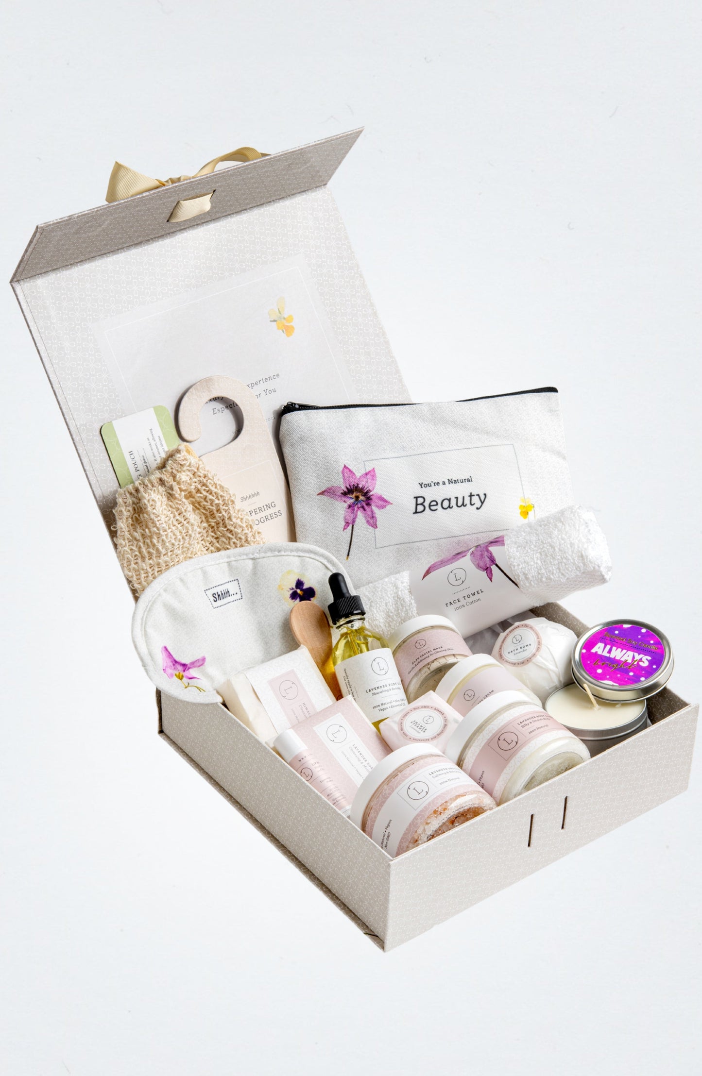 Special Day Gift, Birthday Gift Basket, Lavender Natural Bath & Body - Found Essence 