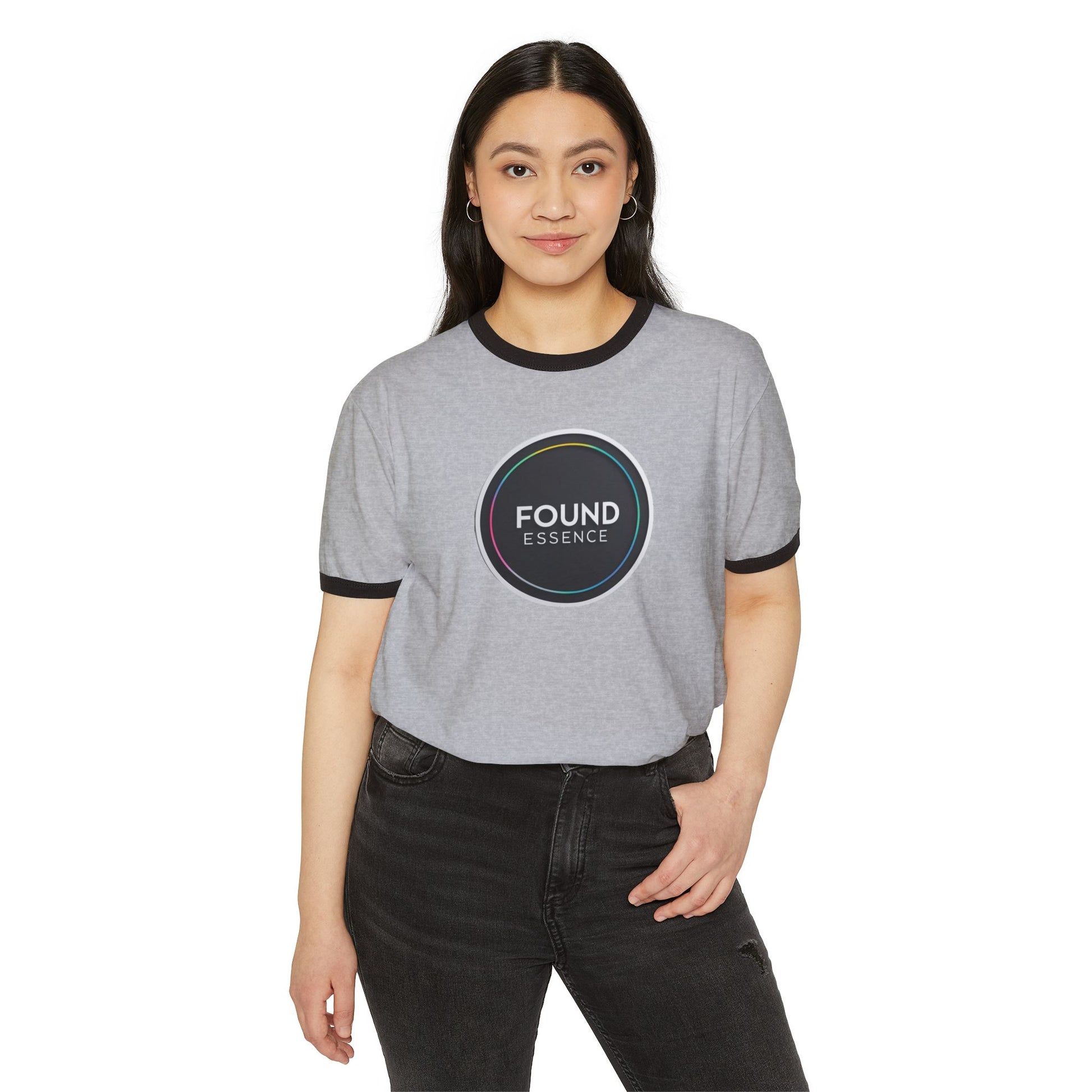 Ringer T-Shirt 'Found Essence' | Bold, Comfortable Apparel - Found Essence 