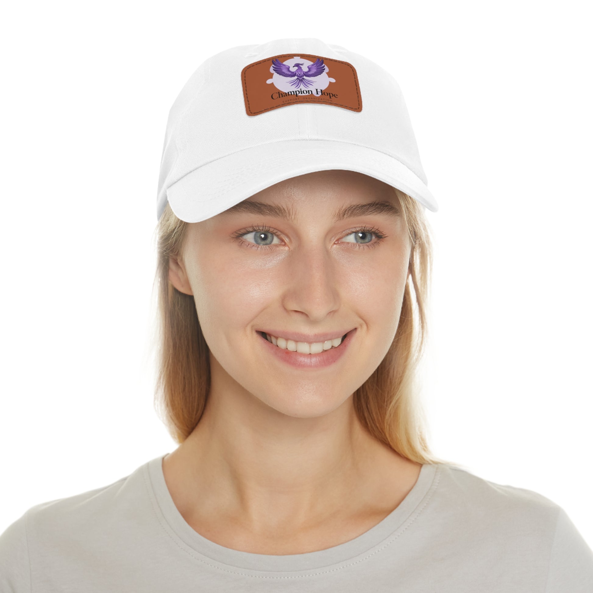 Champion Hope Leather Patch Cap | Unisex Adjustable Hat | Casual & Stylish Accessory - Found Essence 
