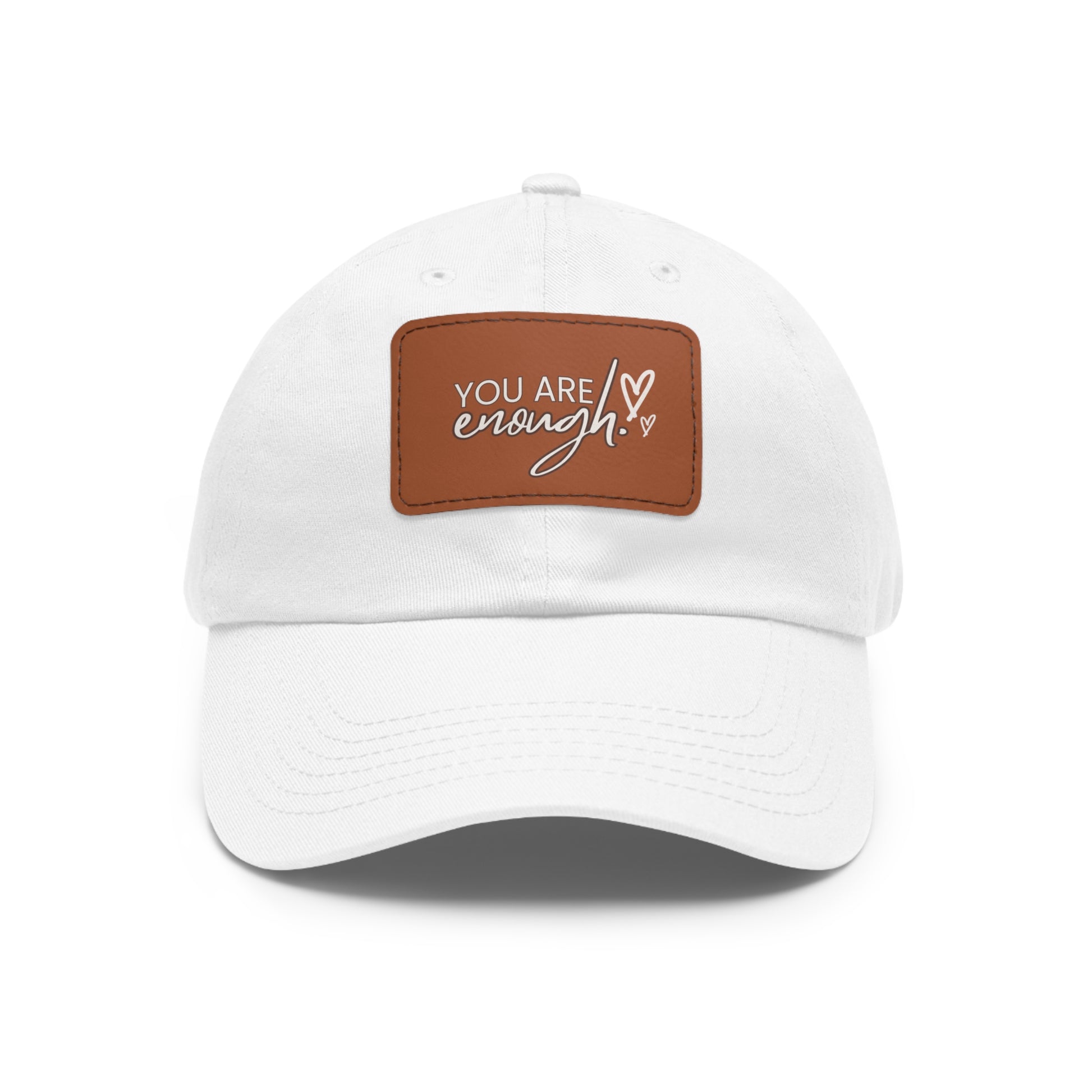 You Are Enough | Leather Patch Cap | Everyday Confidence & Style - Found Essence 