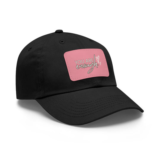 You Are Enough | Leather Patch Cap | Everyday Confidence & Style - Found Essence 