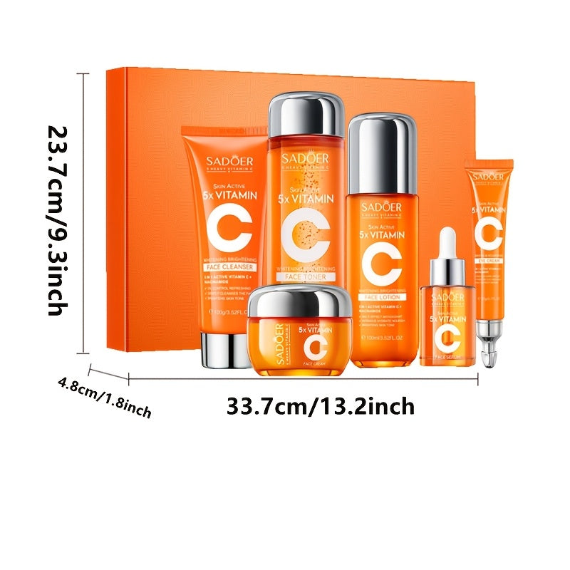 Vitamin C Facial Skincare Set (5-in-1) - Found Essence 