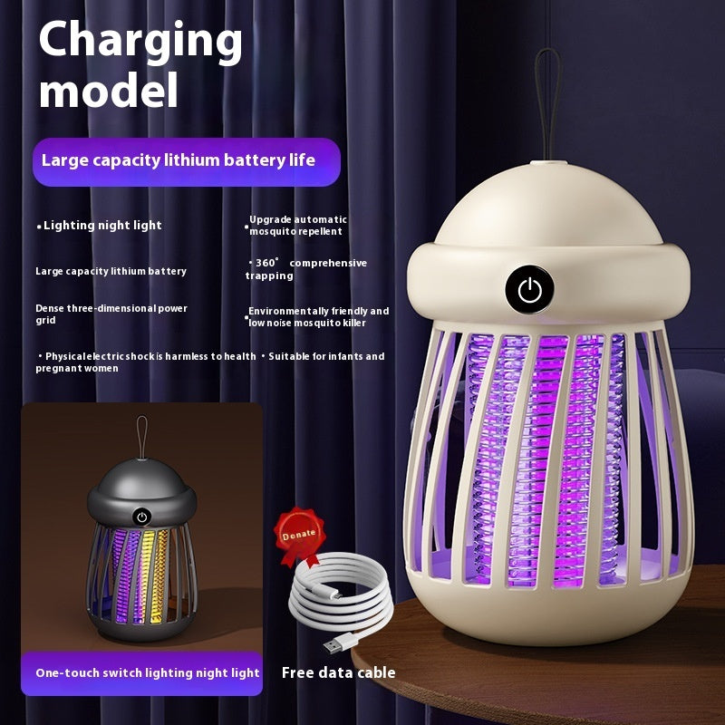 USB Rechargeable Mosquito Killer Lamp | Silent Electric Insect Trap & Repellent for Indoor/Outdoor Use - Found Essence 