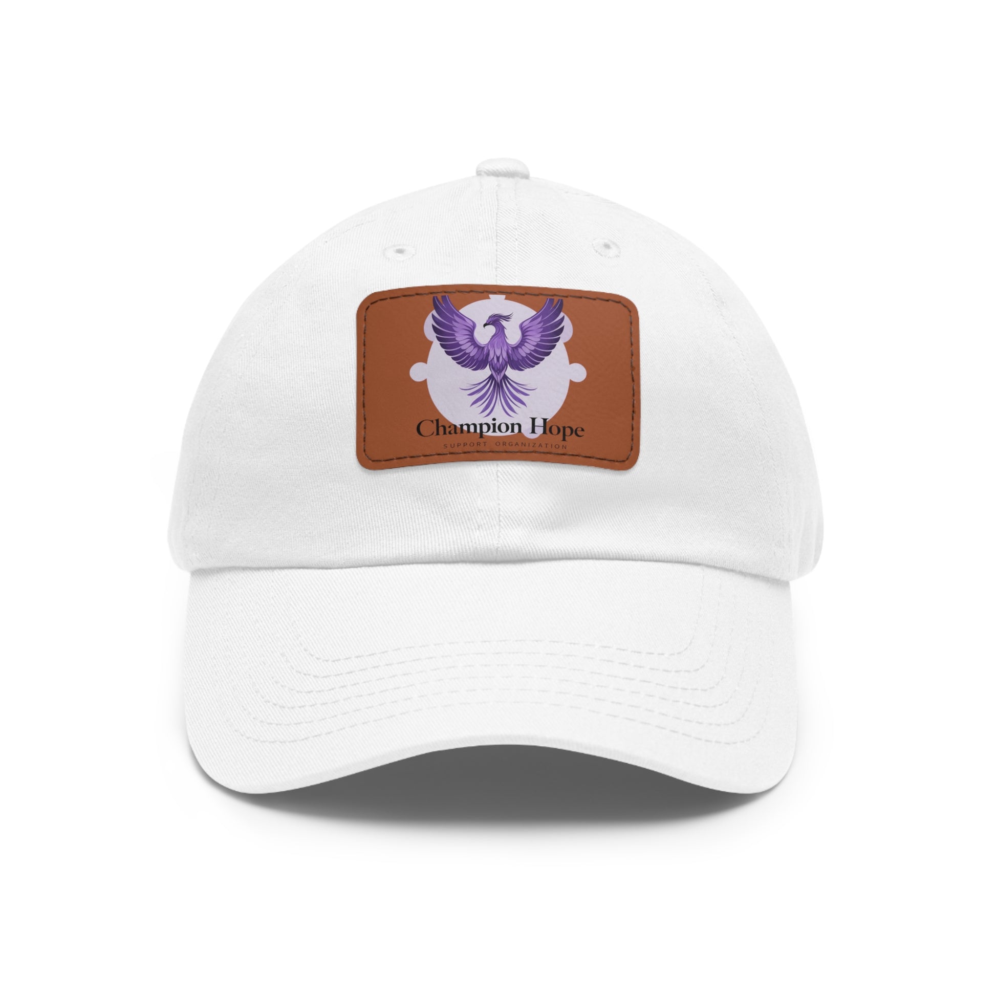 Champion Hope Leather Patch Cap | Unisex Adjustable Hat | Casual & Stylish Accessory - Found Essence 