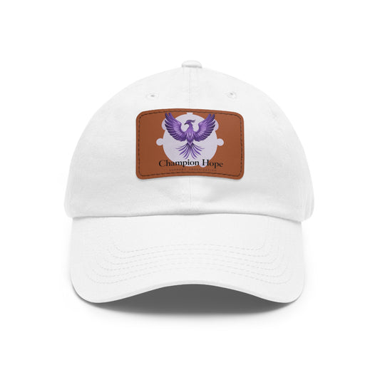 Champion Hope Leather Patch Cap | Unisex Adjustable Hat | Casual & Stylish Accessory - Found Essence 
