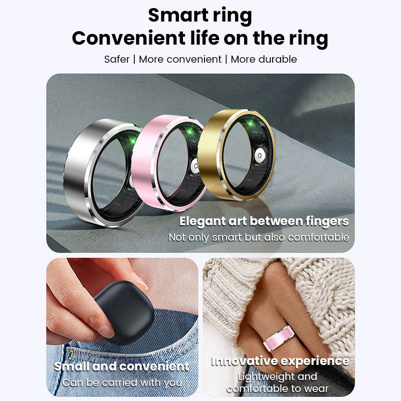 2025 Xiaomi Smart Ring – Heart Rate, Sleep & Blood Oxygen Tracker | Waterproof 5ATM Fitness Ring for Men & Women - Found Essence 