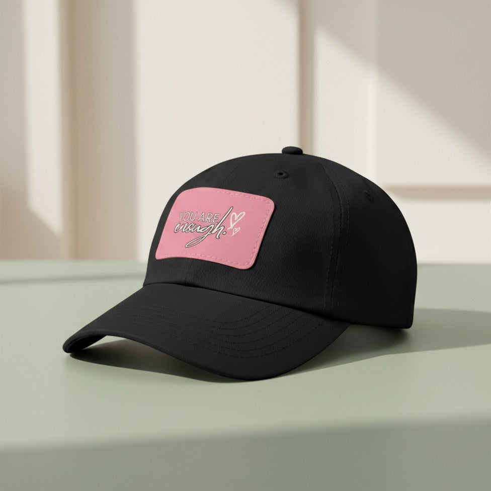 You Are Enough | Leather Patch Cap | Everyday Confidence - Found Essence 