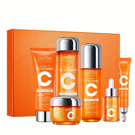 Vitamin C Facial Skincare Set (5-in-1) - Found Essence 