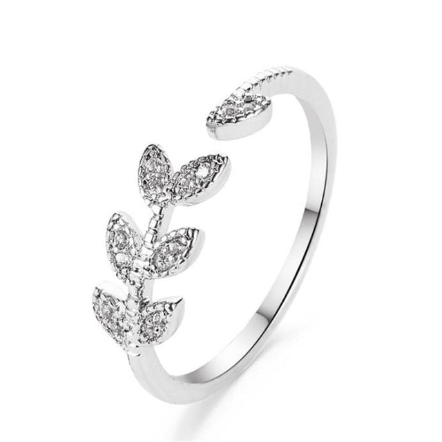 Lightning Opening Rings – Rock-Hip Hop Style, Adjustable Copper Ring in Silver & Rose Gold - Found Essence