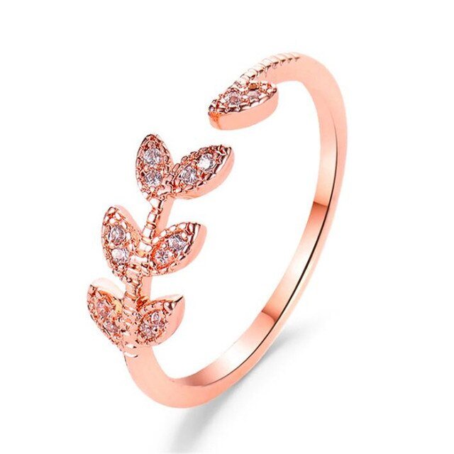 Lightning Opening Rings – Rock-Hip Hop Style, Adjustable Copper Ring in Silver & Rose Gold - Found Essence