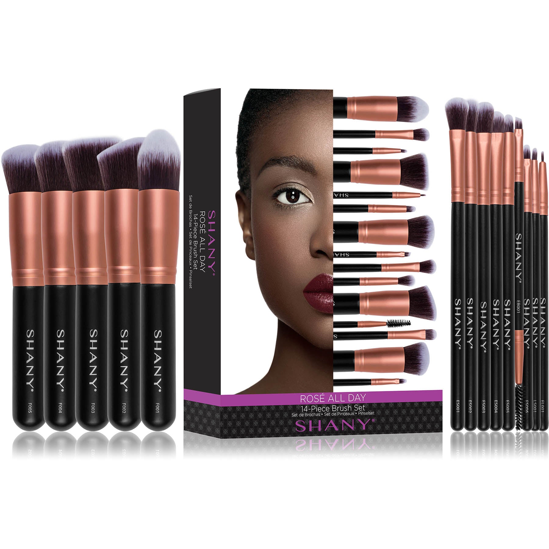 14 Piece Professional Makeup Brush Set - Found Essence 