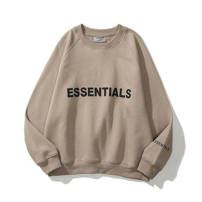 Essentials Sweatshirt Reflective Letter Printed - Found Essence