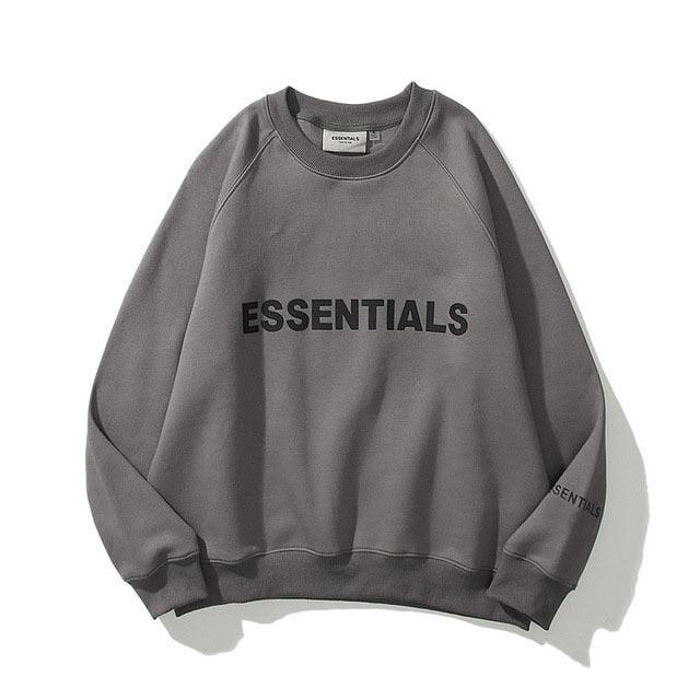 Essentials Sweatshirt Reflective Letter Printed - Found Essence